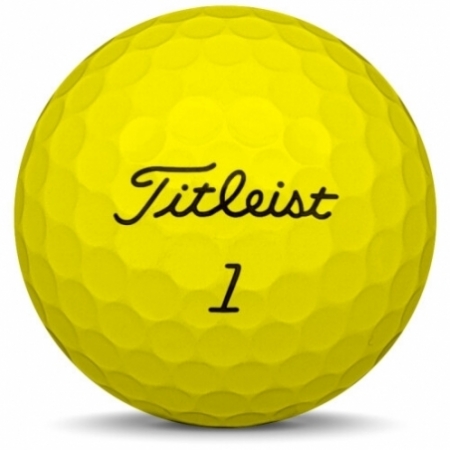 Golfbollen Titleist AVX i gul färg