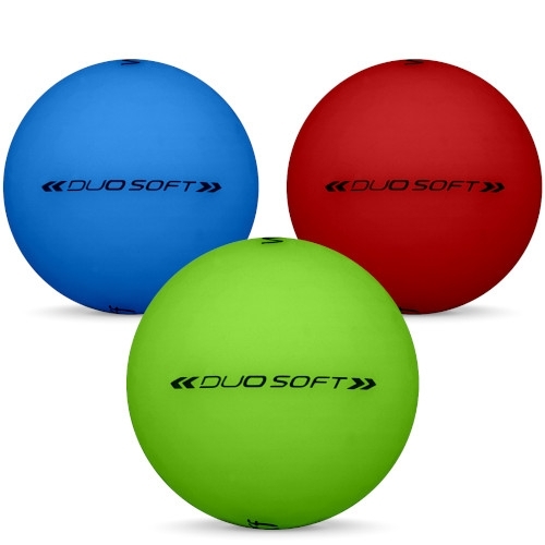 Golfbollar av modellen Wilson Staff Duo Soft i 2019 års version i blandade färger