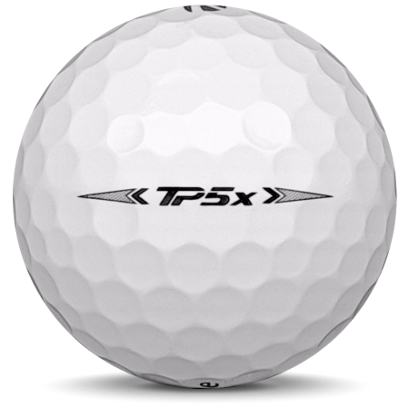 Der Golfball TaylorMade TP5x im Jahresmodell 2023.