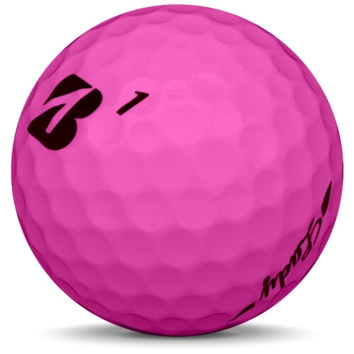 Golfboll av modellen Bridgestone Lady i rosa färg sned bild