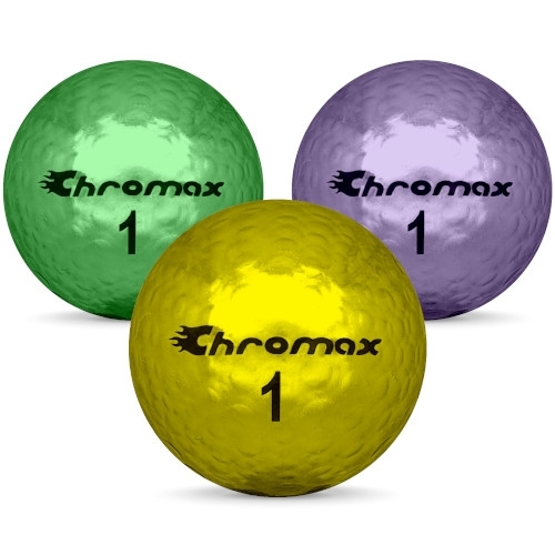 Golfbollar av modellen Others Chromax i färg mix färg