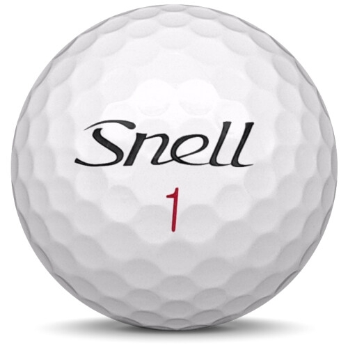 Golfboll av modellen Snell MTB-X i 2020 års version med vit färg framifrån