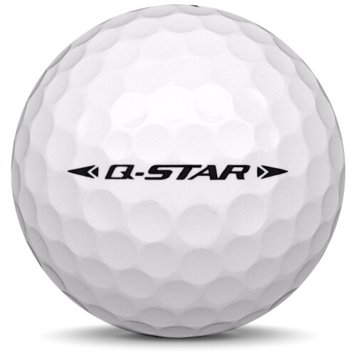 Golfboll av modellen Srixon Q-Star i 2020 års version med vit färg från sidan