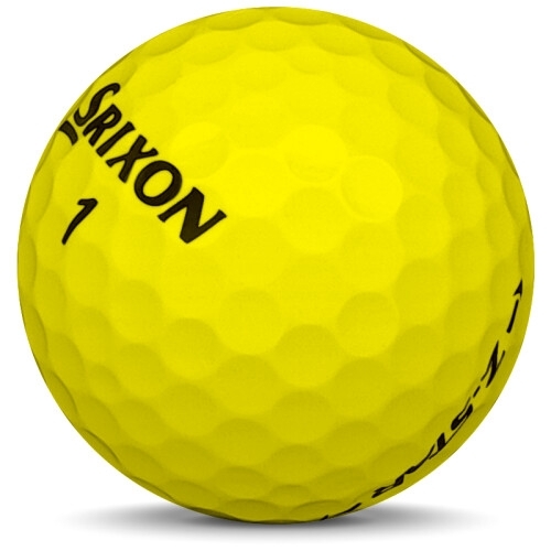 Golfboll av modellen Srixon Z-Star i 2018 års version med gul färg sned bild