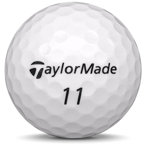 Golfboll av modellen TaylorMade Project (S) i 2019 års version med vit färg framifrån