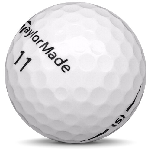 Golfboll av modellen TaylorMade Project (S) i 2019 års version med vit färg sned bild