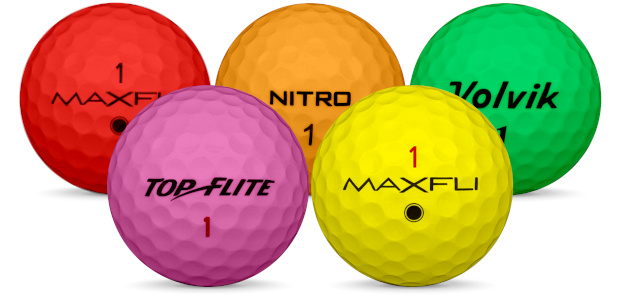 Blandade Golfbollar golfbollar i olika färger