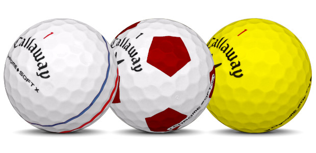 Callaway Chrome Soft X Golfbälle in verschiedenen Farben